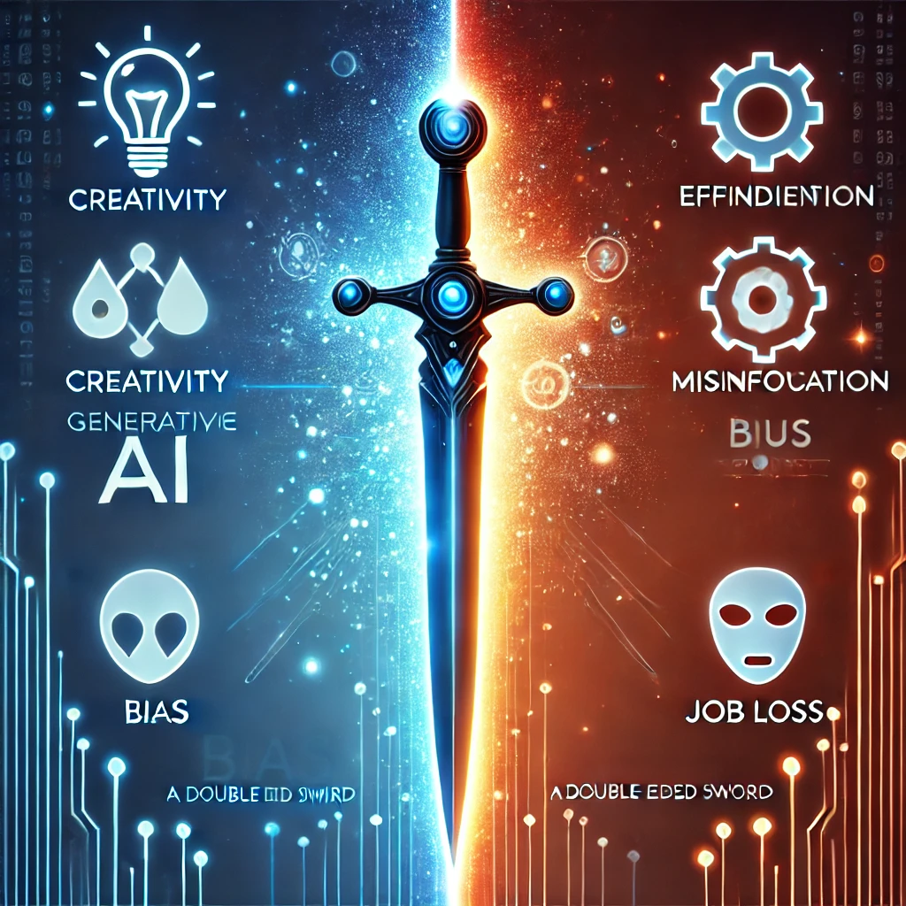 The Pros and Cons of Generative AI: A Double-Edged Sword 